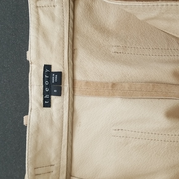 nwot Theory Gera Gaucho Wide-Leg Cropped Suede Pants - Picture 13 of 16